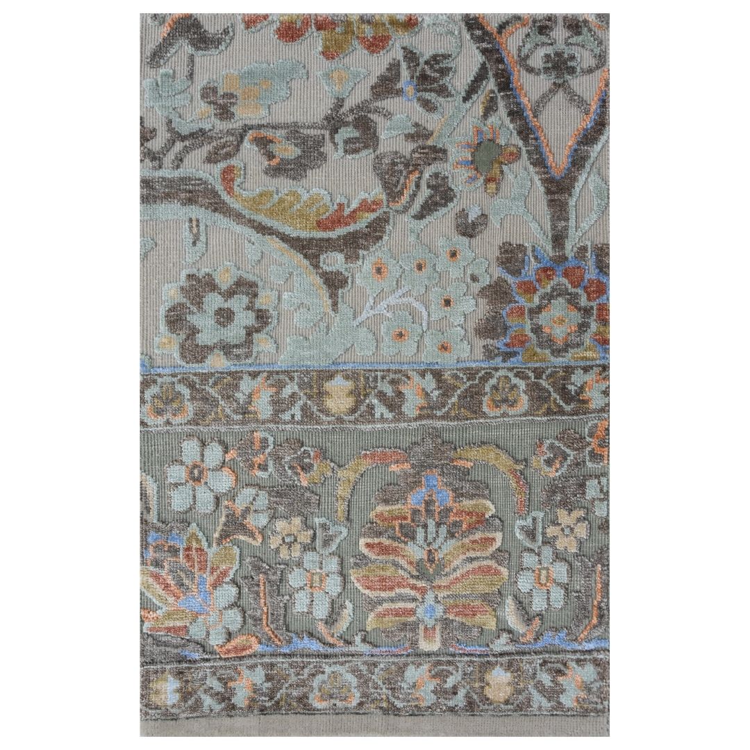 Hand Knotted Woollen and Viscose - HK-02