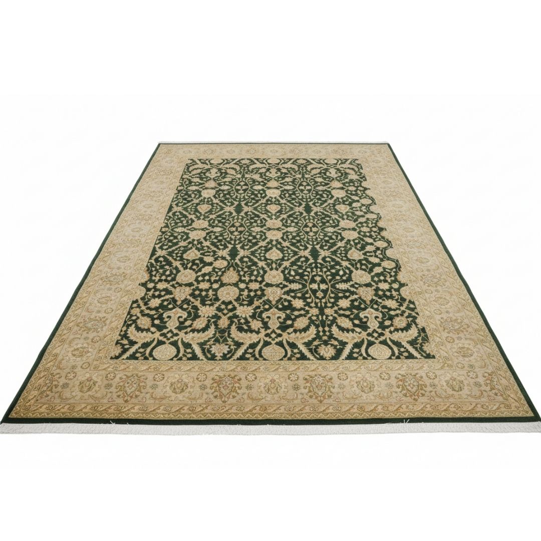 Hand Knotted Woollen and Viscose - MAN-6012-Manish