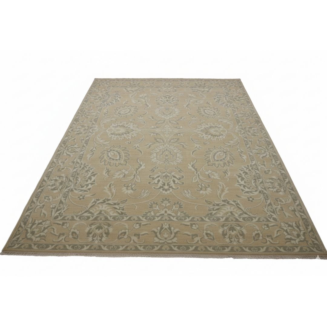 Hand Knotted Woollen and Viscose - MAN-6034-Manish