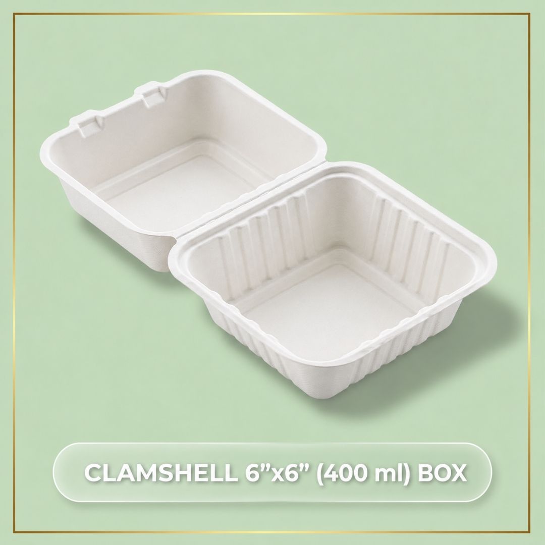 Plain Clamshell Box with Lid