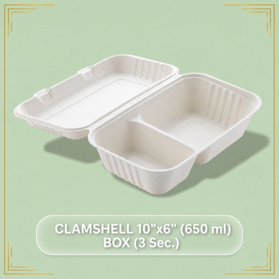 Clamshell With Section Box With Lid